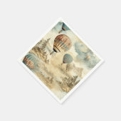 ヴィンテージ温風風船(7) スタンダードカクテルナプキン (角)