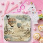 ヴィンテージ温風風船(7) ペーパープレート (パーティー)