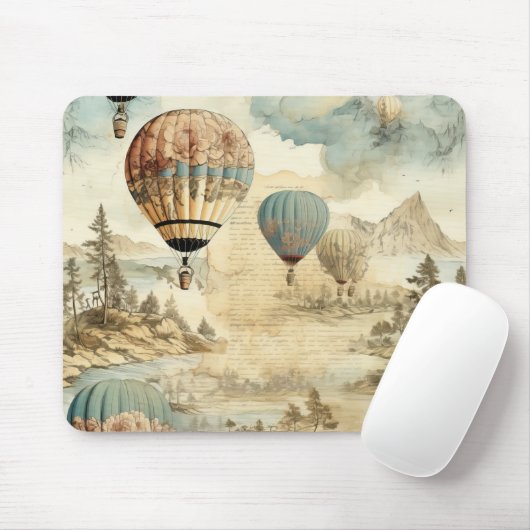 ヴィンテージ温風風船(7) マウスパッド (マウス)