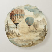 ヴィンテージ温風風船(7) ラウンドクッション (裏面)