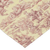 ヴィンテージ湖イエローレッドトイレデジュイ テーブルクロス (アングル)