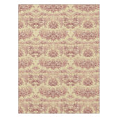 ヴィンテージ湖イエローレッドトイレデジュイ テーブルクロス (正面)