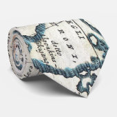 ヴィンテージ湖素晴らしの地図(1696) ネクタイ (ロール)