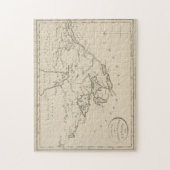 ヴィンテージ湖素晴らしの地図（1794年） ジグソーパズル (縦)