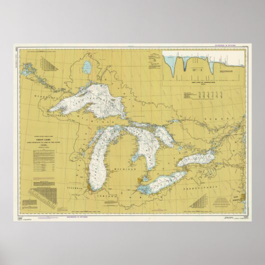 ヴィンテージ湖素晴らしの地図(1979年) ポスター (正面)