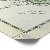 ヴィンテージ湖素晴らし・カナダの地図（1761年） ポスター (角)