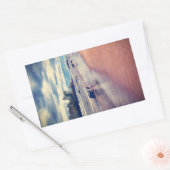 ヴィンテージ湖 長方形シール (封筒)