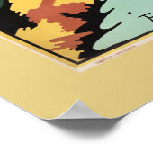 ヴィンテージ満州と素晴らしウォール旅行広告 ポスター (角)