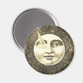 ヴィンテージ満月の顔アイスクリームコーンアイ マグネット (正面/裏面)