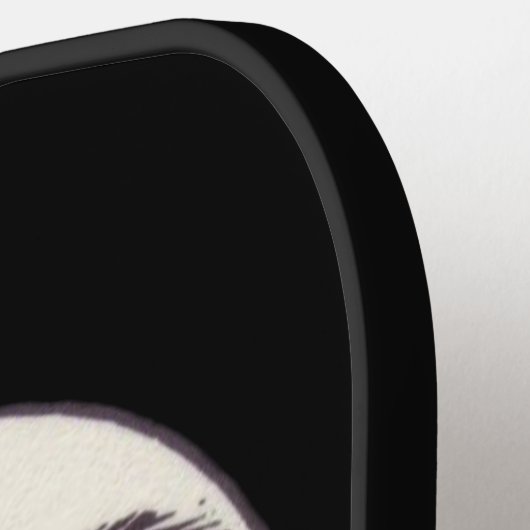 ヴィンテージ満月顔 ピックルボールラケット (左詳細)