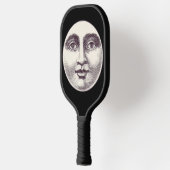 ヴィンテージ満月顔 ピックルボールラケット (左)
