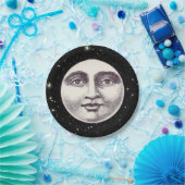 ヴィンテージ満月顔 ペーパープレート (パーティー)