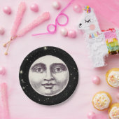 ヴィンテージ満月顔 ペーパープレート (パーティー)