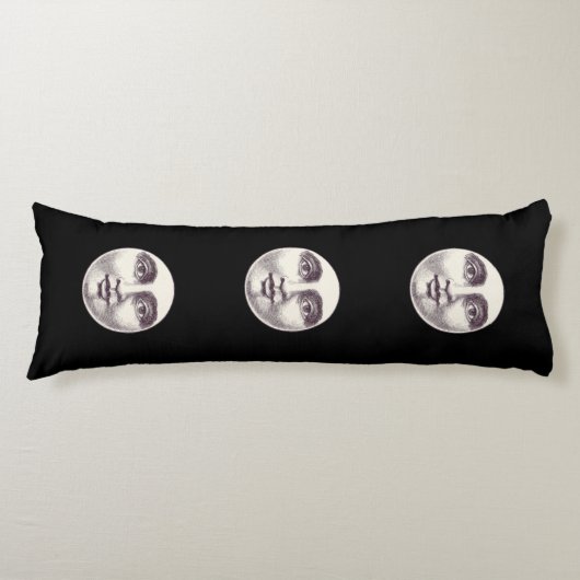 ヴィンテージ満月顔 ボディピロー (正面)