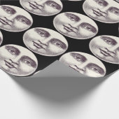 ヴィンテージ満月顔 ラッピングペーパー (角)