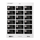 ヴィンテージ満月顔 ラベル (フルシート)