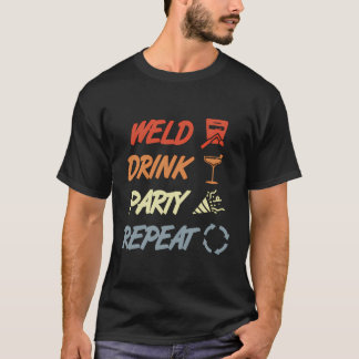 ヴィンテージ溶接のジョークの商人 Tシャツ