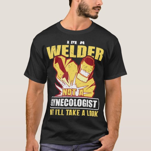 ヴィンテージ溶接金属作業者 Tシャツ (正面)