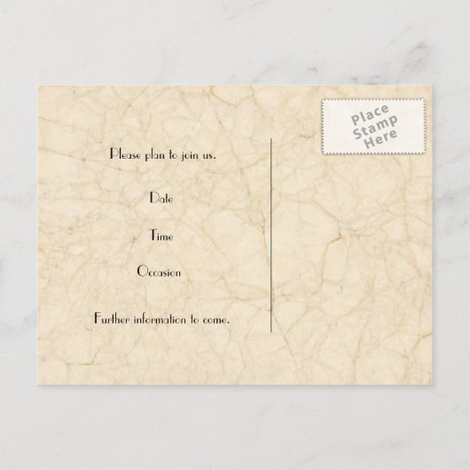 ヴィンテージ漁師愛好家ボート日付を保存 案内ポストカード (裏面)