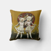 ヴィンテージ演劇ネズミスロークッション クッション (裏面)