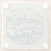 ヴィンテージ漕ぎ場 ガラスコースター (裏面)