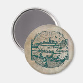 ヴィンテージ漕ぎ場 マグネット (正面/裏面)