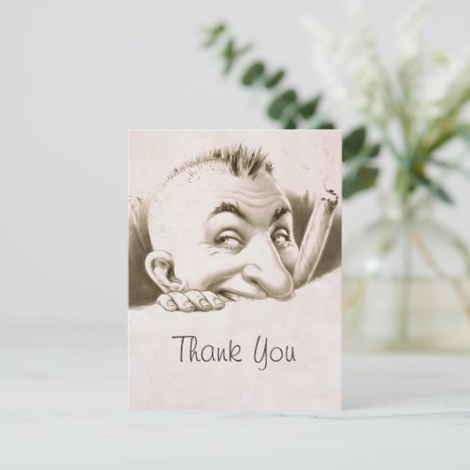 ヴィンテージ漫画ありがとう ポストカード (スタンド正面)