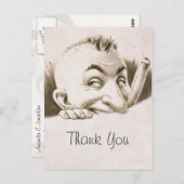 ヴィンテージ漫画ありがとう ポストカード (正面/裏面)