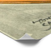 ヴィンテージ漫画のラジオ番組ミュージシャン おもしろい ポスター (角)