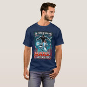ヴィンテージ漫画の火星防衛隊ヒーロー悪役 Tシャツ (正面フル)