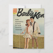 ヴィンテージ漫画の表紙のメモカード ノートカード (正面)