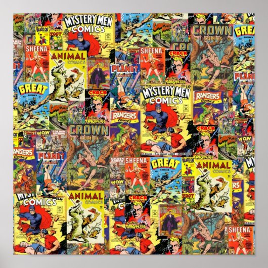 ヴィンテージ漫画カバー ポスター (正面)