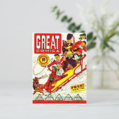 ヴィンテージ漫画キャラクター ポストカード (スタンド正面)