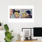 ヴィンテージ漫画ストリップ「キース…フランクは死んだ!」 ポスター (ホームオフィス)