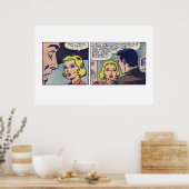 ヴィンテージ漫画ストリップ「キース…フランクは死んだ!」 ポスター (キッチン)