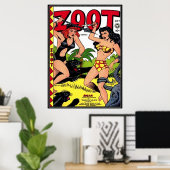 ヴィンテージ漫画ストリップ –  ポスター (ホームオフィス)