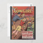 ヴィンテージ漫画ブックカバーアート ポストカード (正面/裏面)