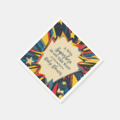 ヴィンテージ漫画ブックボーイベビーシャワー スタンダードカクテルナプキン (角)