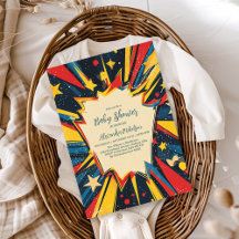 ヴィンテージ漫画ブックボーイベビーシャワー