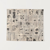 ヴィンテージ漫画ブック分類広告ページタペストリ タペストリー (正面(横))