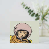 ヴィンテージ漫画ブック宇宙飛行士 ポストカード (スタンド正面)