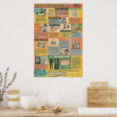 ヴィンテージ漫画ブック広告 ポスター (キッチン)