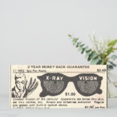 ヴィンテージ漫画ブックX線仕様ノートカード (スタンド正面)