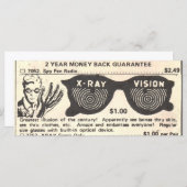 ヴィンテージ漫画ブックX線仕様ノートカード (正面/裏面)