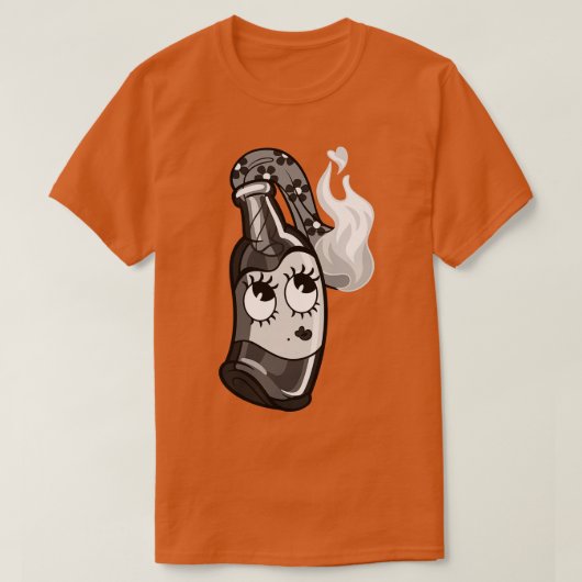 ヴィンテージ漫画モロトフカクテルガール Tシャツ (デザイン正面)