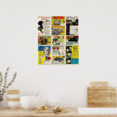 ヴィンテージ漫画広告 ポスター (キッチン)