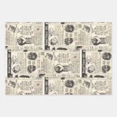 ヴィンテージ漫画本分類広告ラッピング紙 ラッピングペーパーシート (正面3)