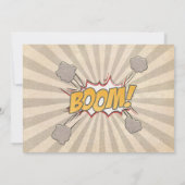 ヴィンテージ漫画本誕生日招待状 招待状 (裏面)