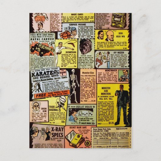 ヴィンテージ漫画通信販売 ポストカード (正面)