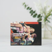 ヴィンテージ漫画風変わりハロウィーン ポストカード (スタンド正面)